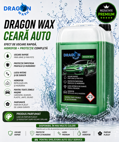 Dragon Wax 20 Litri – Ceară Auto Profesională Parfumată pentru Spălătorii Self Service