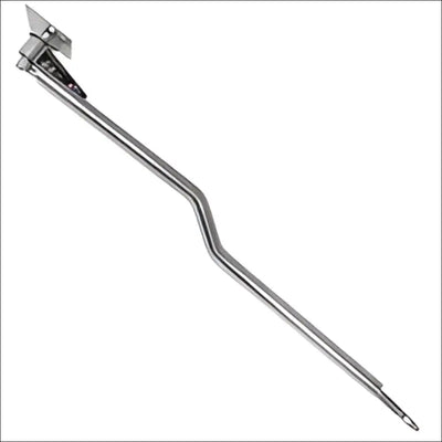 Braț spălătorie self service tip z rotativ din inox cu formă curbată și atașament triunghiular pentru car wash