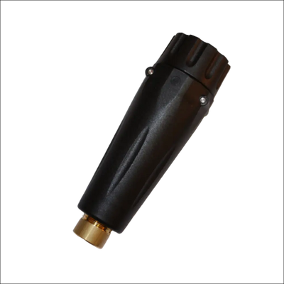 Cap spumare premium DragonWash cu varf de sudură din plastic negru și conector metalic auriu pentru efect mega spumare