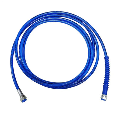 Furtun 4 metri albastru dn6 200 bar cu conectori metalici pentru spalatorie self service cu textura striata