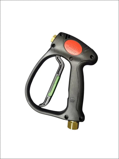 Noz de pistol presiune mv 925 cu mâner verde, buton roșu, fitinguri din alamă pentru presiune maximă și scurgere controlată la self service