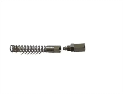 Racord rotativ cu arc metalic negru cauciuc pentru furtun spiralat fi 8 g1/4 cu conectori hexagonali filetati